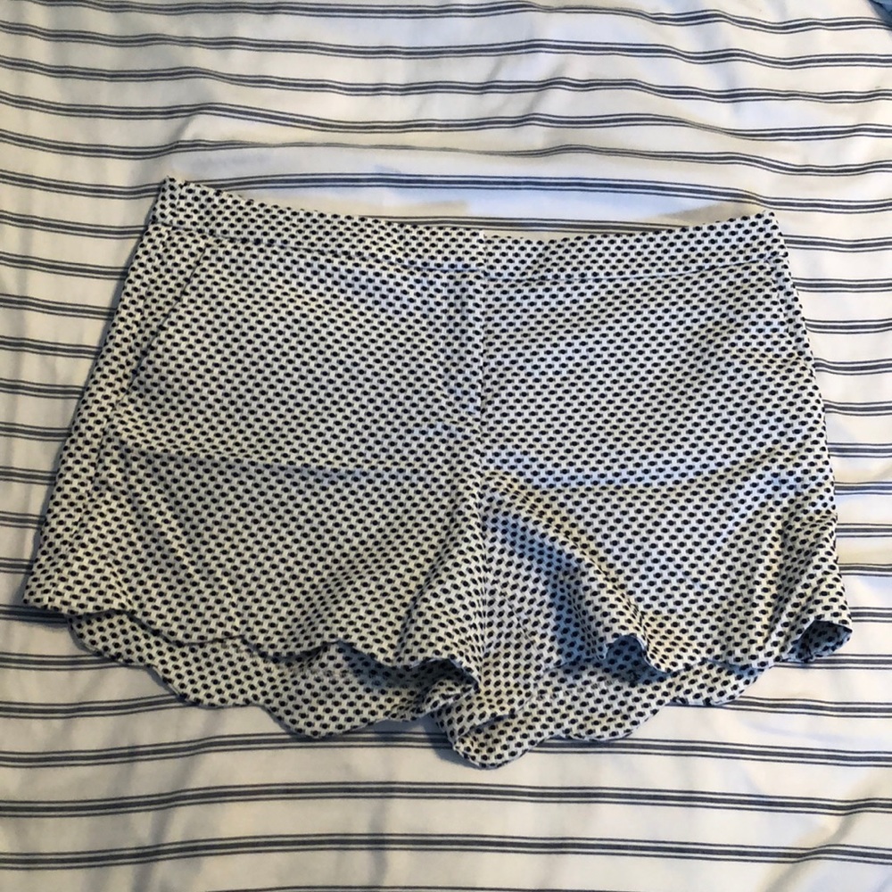 Cynthia Rowley Scalloped Shorts